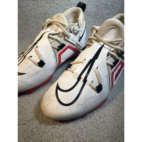 Men’s Nike Alpha Menace Elite 3 Pro M 10 Football Cleats White Red CT6649-103 - Picture 7 of 15
